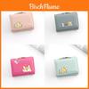 Cartoon Ladies Wallet Pu Cardholder Short Style With Print For Daily Use