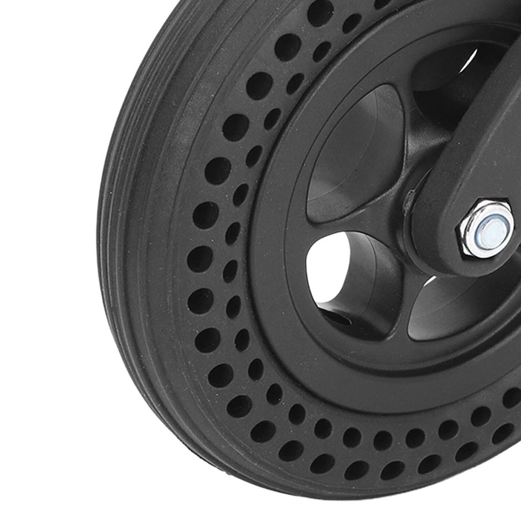 6 Inch Honeycomb Wheelchair Wheel Accessory Replacement Rubber Anti Skid Tire Wheel for Walking Aid