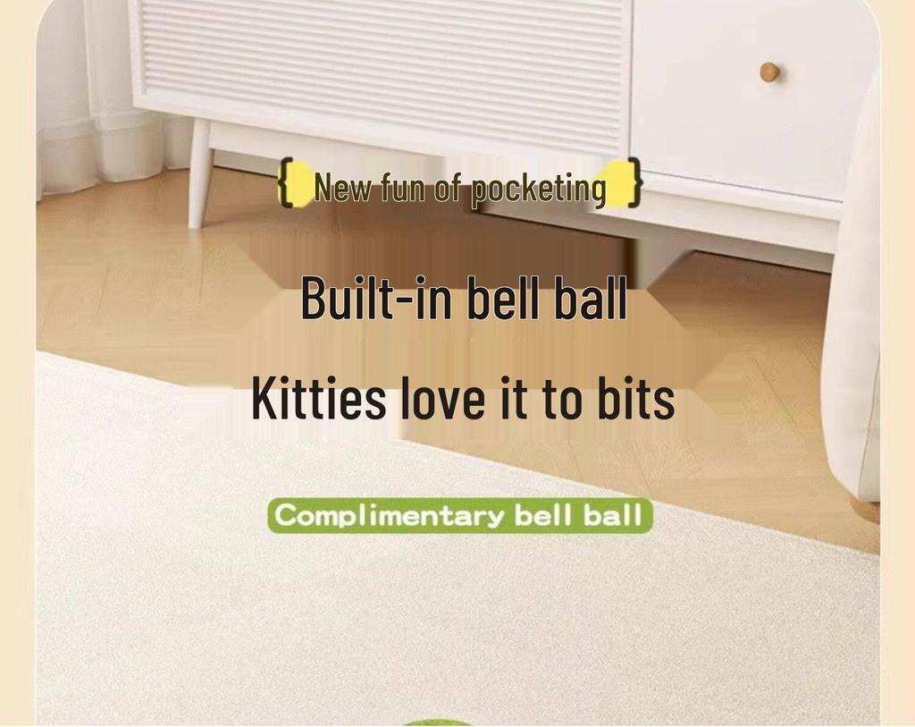 Cat Maze Toy: Educational Self-Entertainment Box with Teaser Bell Ball for Kittens and Young Cats