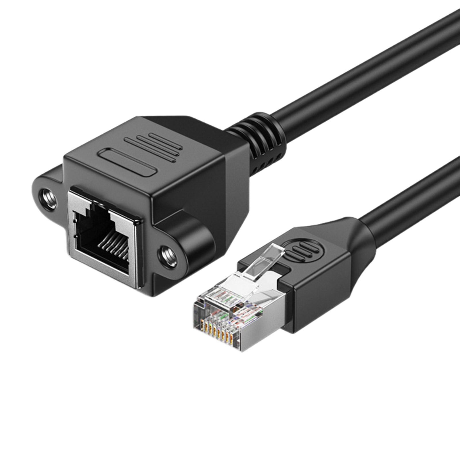 

Кабель-подовжувач Rj45 Ethernet, штекер, жінка, кабель Cat5, подовжувач кабелю з гвинтовим отвором 200-Straight Head