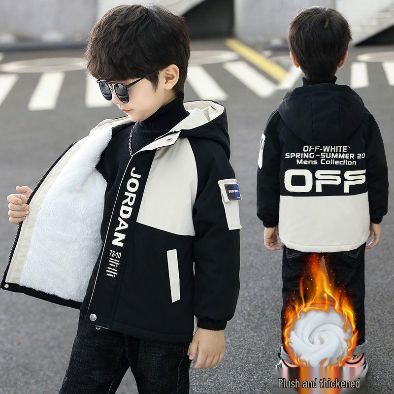 

Мальчиковая ветровка на флисовой подкладке: Осенне-зимняя куртка с хлопковой подкладкой 120 белый