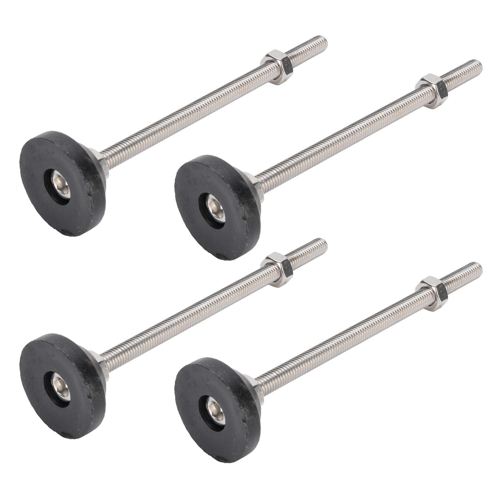 

4 шт. Выравнивающие ножки Черного цвета Круглые Устойчивые 100 мм Регулируемые по высоте Выравнивающие ножки для мебели для