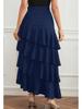Europäisch-Amerikanischer Frühling/Sommer High-Waist Unregelmäßiger Midi Maxi Rock