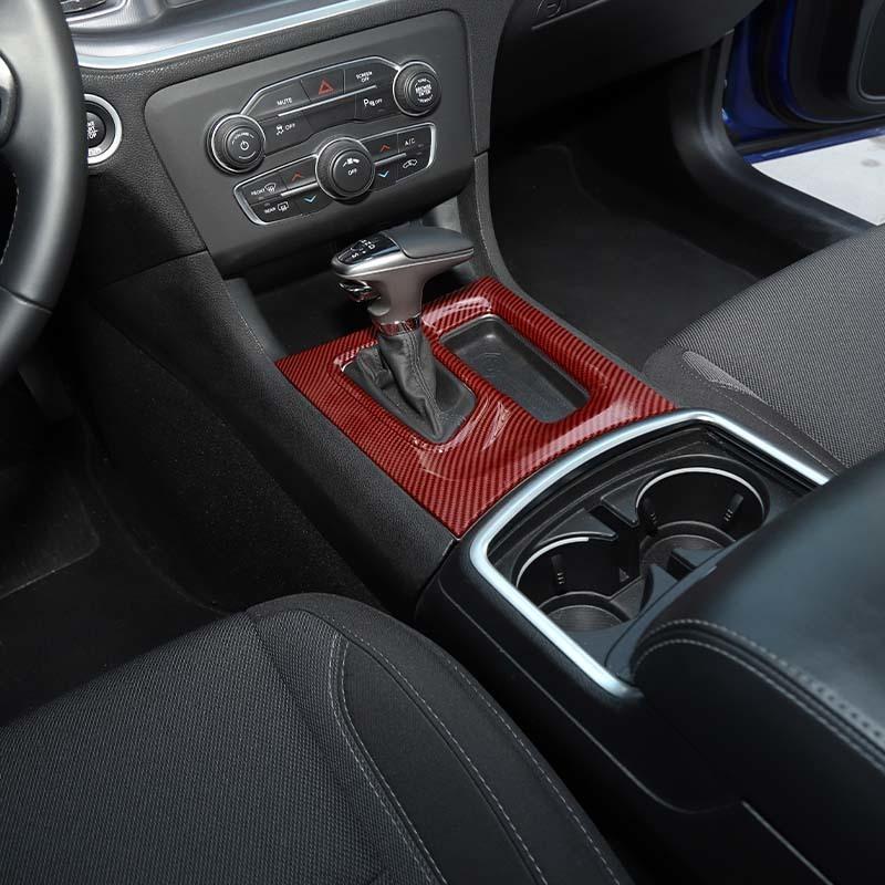  ABS Interior Gear Shift Panel Decoration Protective Cover Sticker Fit For Dodge Charger 2015 Up Interior Accessories