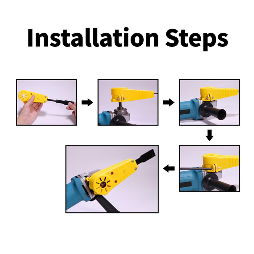 Träsniderimejselset Ändra Vinkelslip till Elektrisk Mejsel Träbearbetningsverktyg