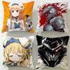 Anime Goblin Slayer Cushion Cover Soft & Easy-Wash Pillow Case – Versatile for Couch, Bed, Travel and Office