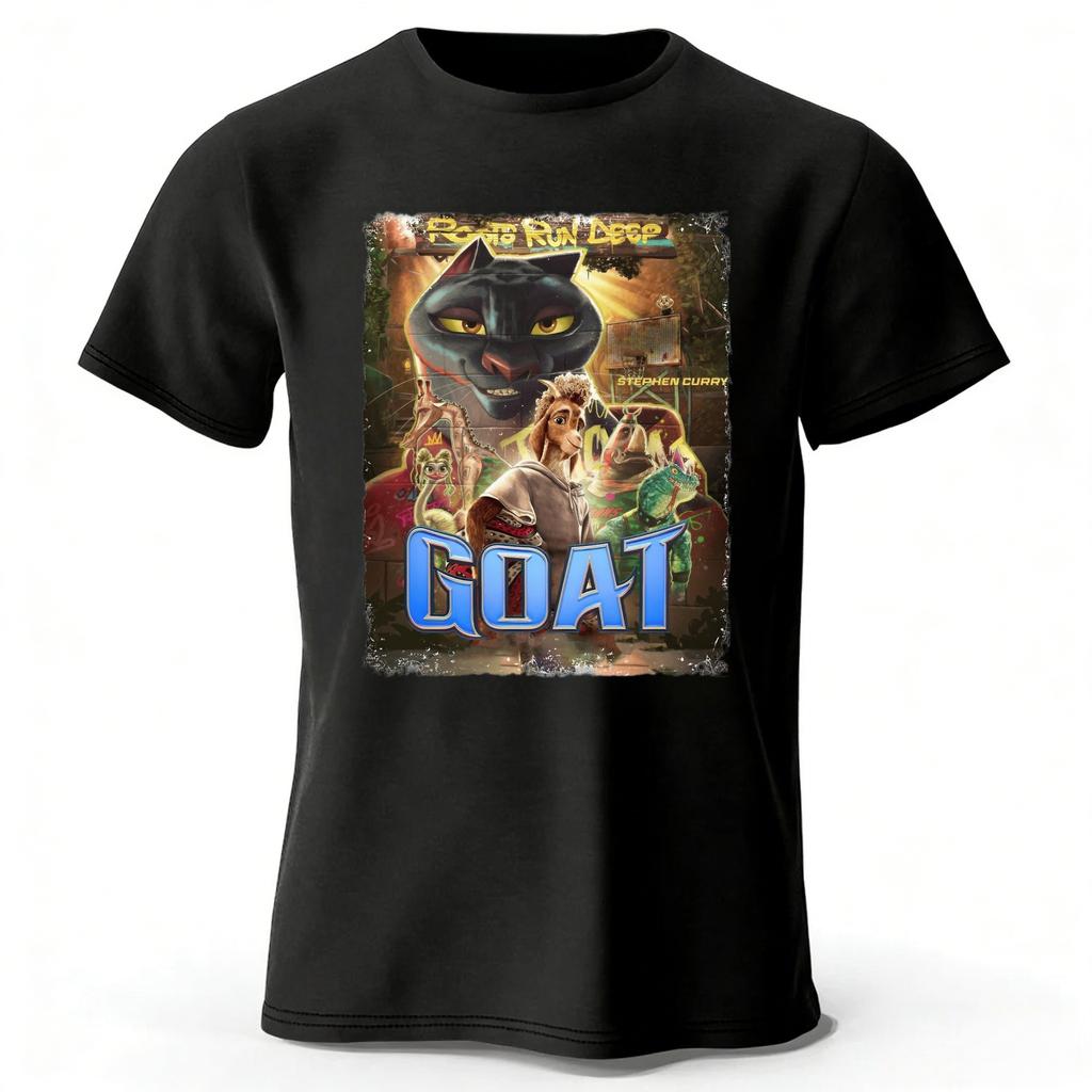 2026 New Anime Movie Miracle Dream Team GOAT Pure Cotton ShortSleeve Merchandise Unisex Street Fashion Casual PlusSize TShirt