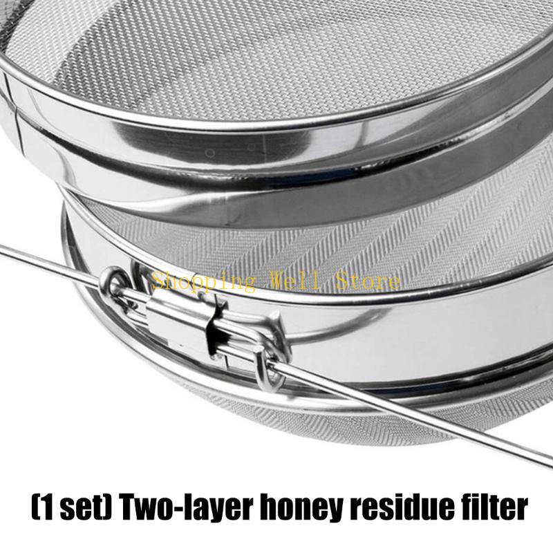 KX4B Robuste Imkereibedarf 9,4 Zoll Durchmesser Honigsieb Mit Ausziehbaren Armen Für 5-Gallonen-Behälter Und Eimer