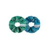 Aube Nuit Bohemian Paisley Linen Hair Scrunchie L Size_Ethnic Green