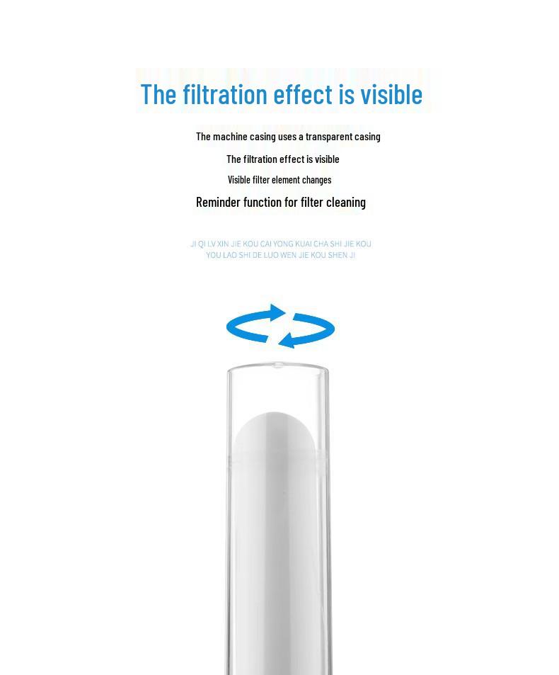 Ceramic Filter Countertop Water Purifier with Washable Faucet Filter (Non-Direct Drinking)
