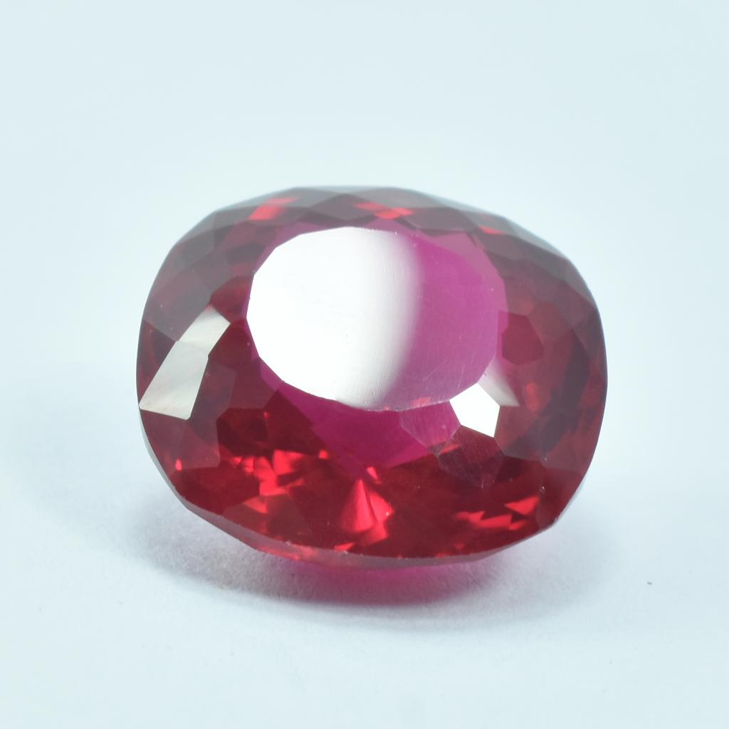 Natural Red Ruby Loose Gemstone 16.80 ct Square Cushion Cut for Jewelry Making and Gem Collections