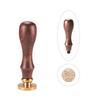 1set DIY Letter Scrapbook Brass Wax Seal Stamps and Wood Handle Sets Letter.L 25x14mm 75mm