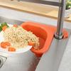 Swan Sink Drain Basket Kitchen Leftover Sink Strainer Fruit Vegetable Washing Basket Hanging Drain Basket Kitchen Tools