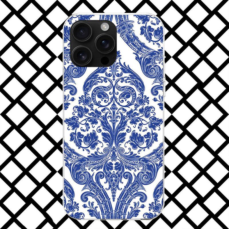 

Blue And White Porcelain Phone Case for iPhone 17 Air 16 16E 15 14 Plus 13 Mini 12 11 Pro Max 7 8 + SE 2020 Soft Cover Fundas 17 iPhone 15
