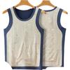 MiiOW [100% Wool Filling Patch] Warm Vest for Men, 7A Antibacterial Autumn And Winter Sleeveless Waistcoat, Round Neck, 25-Year New Product