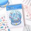 New Cartoon 3D Landscape Sticker Book 40 Sheets DIY Miniature Scene Stickers Kit 20 Scenes Pocket Sticker for Students