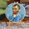 1pc Van Gogh Self-Portrait Pattern Embroidery DIY Fabric Craft Kit