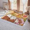 Game B Battle Cats Floor Mat Eco  Flannel Doormat Non Slip Odorless Indoor Floor Rug Soft Short Plush Home Mat