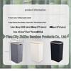 Foldable Bamboo Laundry Hamper with Lid and Inner Bag for Bedroom and Bathroom