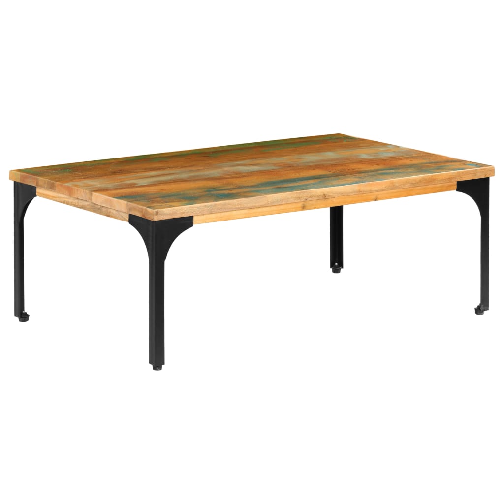 Coffee Table 100 X 60 X 35 Cm Solid Reclaimed Wood