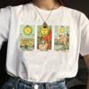 Sun Moon Star Tarot Cards Graphic Tshirt Vintage Fashion Unisexs Cute Aesthetic Casual Printed Tee Hipsters Witch Shirt