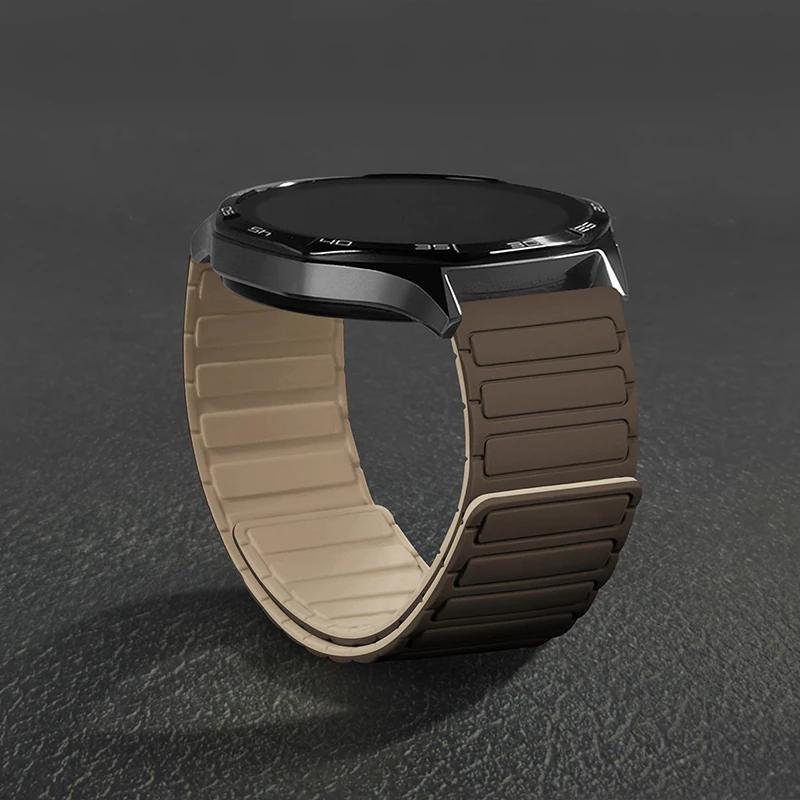 Magnetic silicone Band For Samsung Galaxy Watch 7 FE 6 4 classic 5pro Bracelet correa Huawei watch GT 6 5 4 pro 20mm 22mm straps