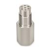 M18*1.5 Silver Stainless Steel Universal Straight O2 Sensor Oxygen Sensor With a Mini Catalyst Catalytic Converter