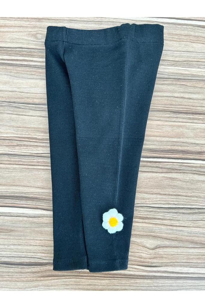 Kız Bebek Çocuk Esnek Likralı Mevsimlik Pamuk Tayt