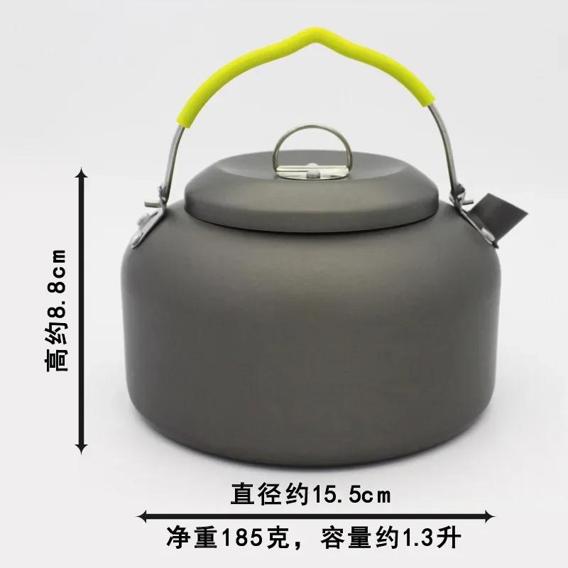 Outdoor Portable Teapot Coffee Pot for Camping, Open Fire Cookware for Travel and Picnic, Boiling Water