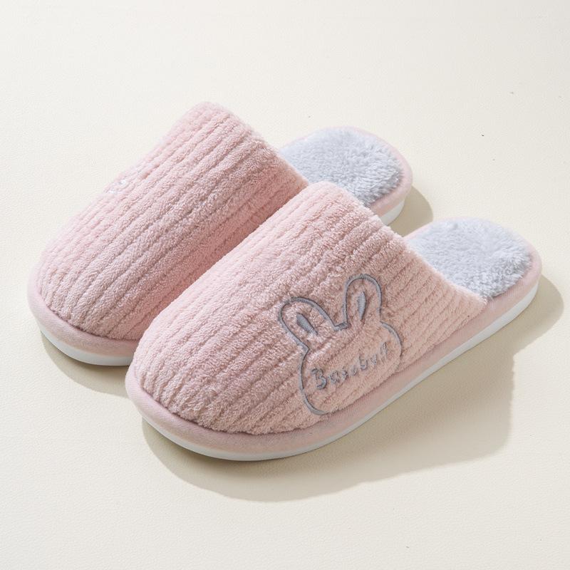 Maternity confinement shoes autumn and winter bags and new home indoor non-slip soft-soled plush warm cotton slippers women