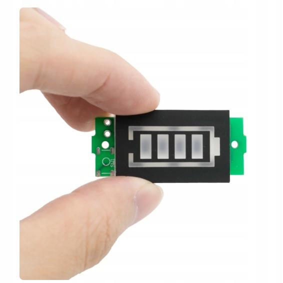 Rosfix Wskaźnik Naładowania 18650 1S Do 8S – Wyświetlanie 5 Poziomów Naładowania | Zasilanie Z Mierzonego Ogniwa | Temperatura Pracy -15℃ ~ +70℃