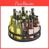 360 Kitchen Rotating Tray Storage Degreee Rotatable Spice Organizer Bin Carbon Steel Spice Rack For
