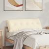 Back Cushion Cream 140 x 50 cm Cord Fabric