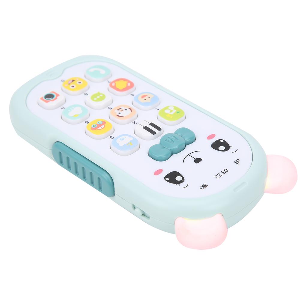 Baby Phone Toy Simulation Telephone Music Sound Light Effect Children Mobile Phone ToyLight Blue