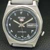 Seiko 5 AUTOMATIC JAPAN VINTAGE 6319A MENS ARABIC BLACK DIAL WATCH A702530-1