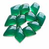 Green Onyx Kite Cabochon Gemstone, Calibrated Loose Stone for Jewelry Making