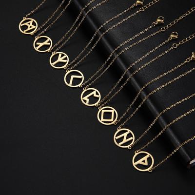 Pulseira Rúnica Viking Nórdica para Mulheres Aço Inoxidável Pingente Amuleto Joia Presente para Amiga Vikingos