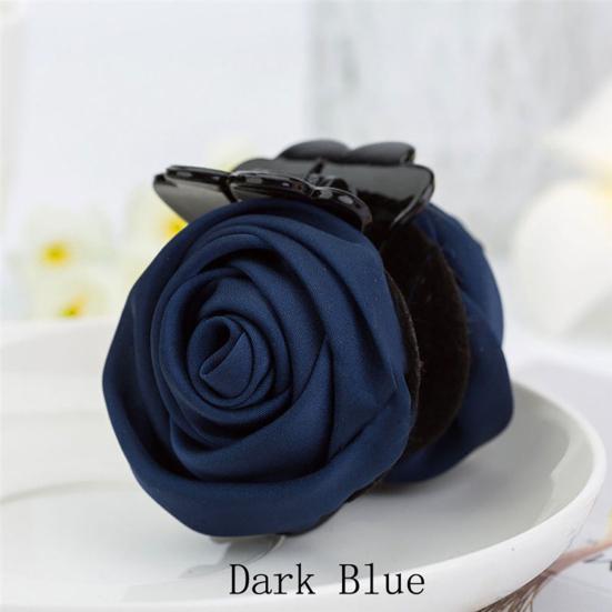 Hair Clip Roes Flower Shape Sturdy Elegant Rose Flower Hair Claws for Gift