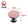 KAK Chrysanthemum Ceramic Handles Drawer Knobs Cupboard Door Handles for Kids Room Cabinet Handles with screws Furniture Handles
