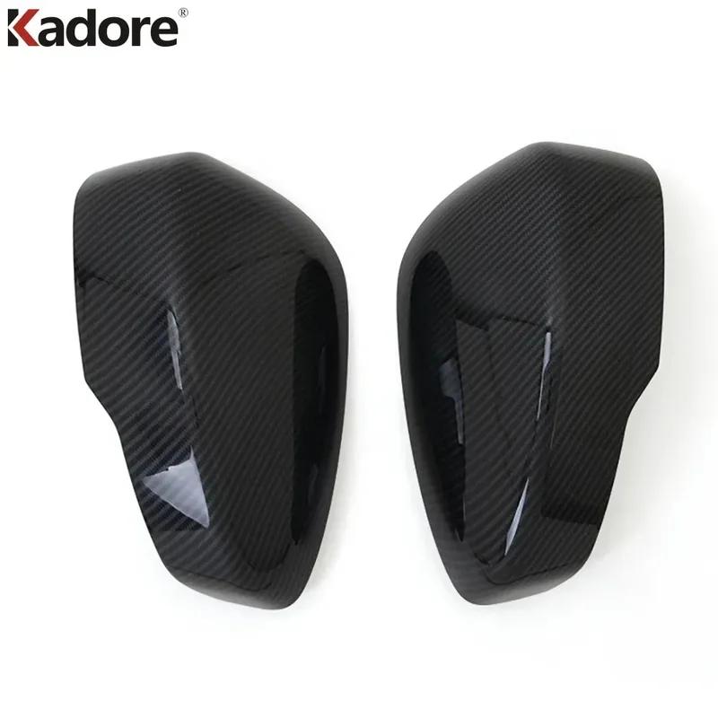 For Mitsubishi Eclipse Cross 2017 2018 Carbon Fiber Car Rearview Mirror Cover Trim Side Wing Mirror Cap Accessories
