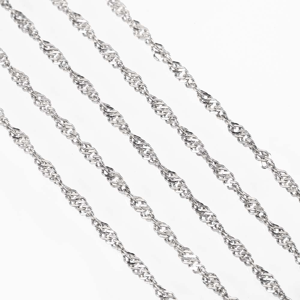 

2Meters 1Meter Stainless Steel Silver Color Square Link Chain Geometric Necklaces Chain DIY Bracelets Material Jewelry Making 1meter