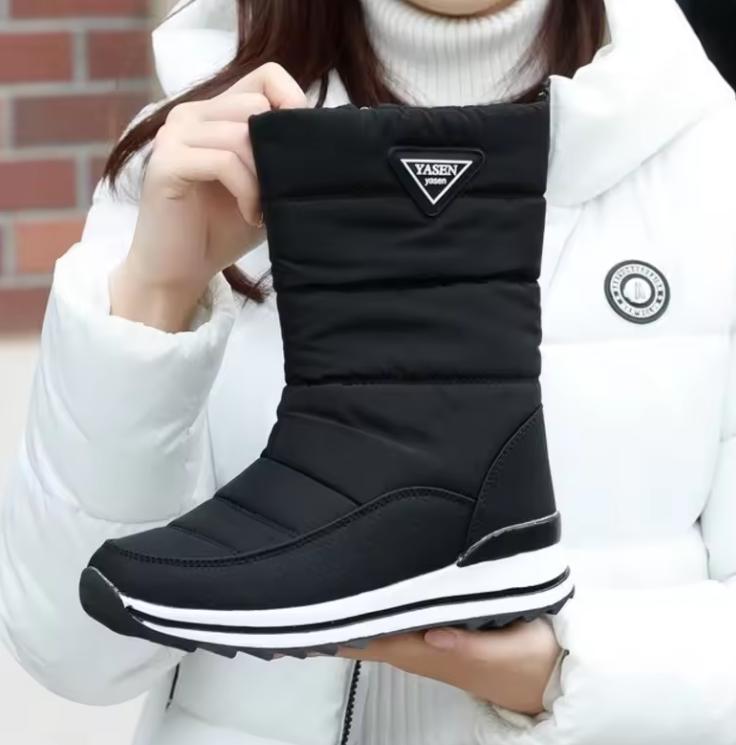 Damskie Buty Zimowe 2026 Śniegowce Damskie Ciepłe Pogrubione Pluszowe Wodoodporne Antypoślizgowe Mrozoodporne Buty Outdoorowe Damskie Buty Zimowe