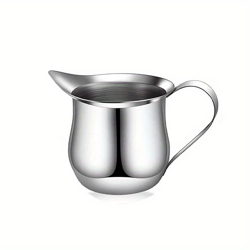 Coffee Milk Frothing Pitcher Cup Stainless Steel Espresso Creamer Pitchers Ounce Measuring Cup with Pouring Spout Coffeeware