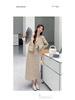 Khaki Chinese Style Women's Autumn 2026 Frog Button Top & Skirt Set