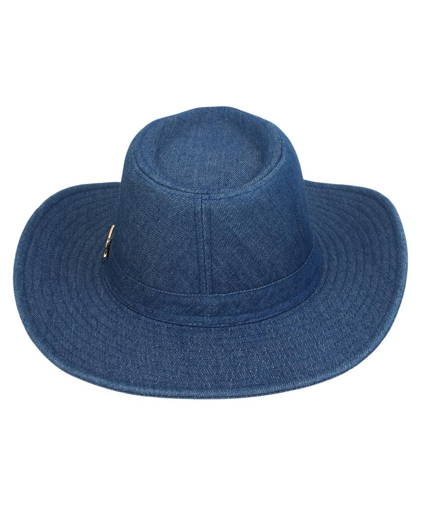 Yunibeosyeolkemiseuteuli Cowboy Dark Denim Fedora Cowboy Fedora
