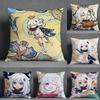 G-Genshin Impact P-Paimon Pillow Case Square Double-Sided Sofa Cushion Cover Bedroom Bedside Pillow