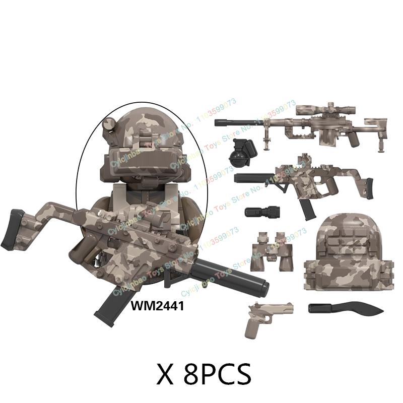 Figurine de acțiune cu mini cărămizi Forțele Speciale Navy Seals Soldați Moderni KSK SSO Blocuri de Construcție Jucării pentru Copii WM6147