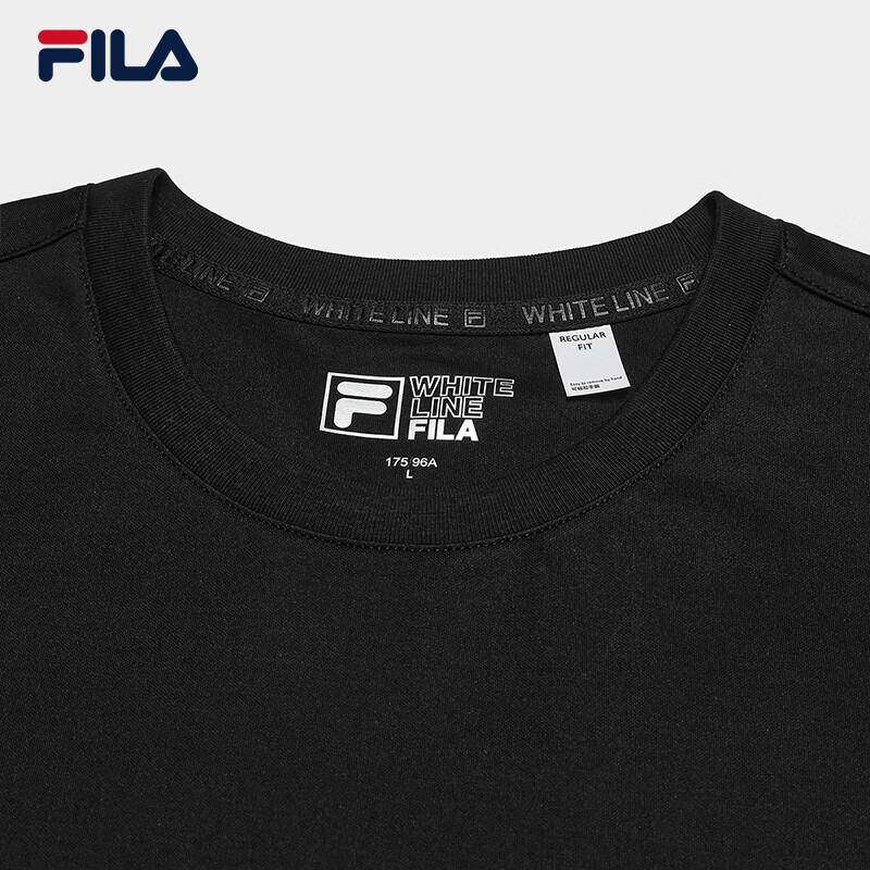 FILA Men's Basic Round Neck Knit Long Sleeve T-Shirt