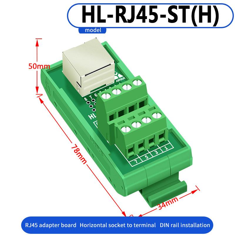 Rj45 Adapter Terminal Cat5E Cat6 Adapter Board Network Port Din35 Guide Rail Installation Accessories
