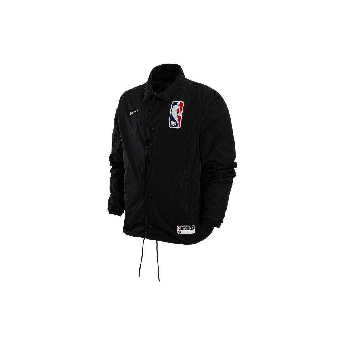 Nike NBA Logo Back Letters Zipped Jacket NBA Black Men s DR2331-010 XL